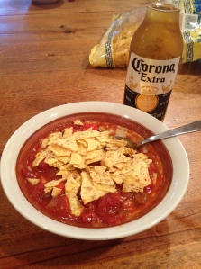 chili with chips